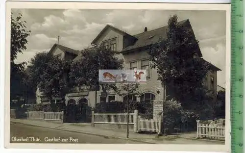 Oberhof/Thür., Gasthof zur Post, Verlag: Mitschke, Oberhof, POSTK:   Erhaltung: I-II, unbenutzt