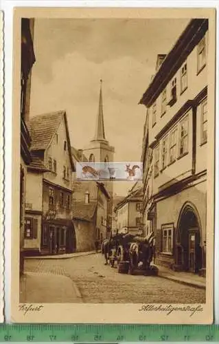 Erfurt, Allerheiligenstraße, Verlag: Karl Villaret, Erfurt,  POSTKARTE, Erhaltung: I-II, unbenutzt