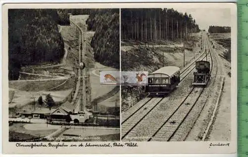 Oberweißbacher Bergbahn, Verlag: Richard Zieschank, Rudolstadt,   POSTKARTE, Erhaltung: I-II, unbenutzt