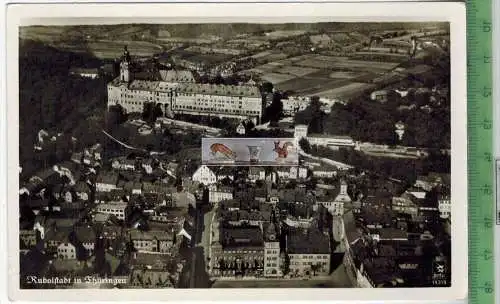Rudolstadt, Fliegeraufnahme, Verlag: Klinke & Co., Berlin,     POSTKARTE ,Erhaltung: I-II, unbenutzt