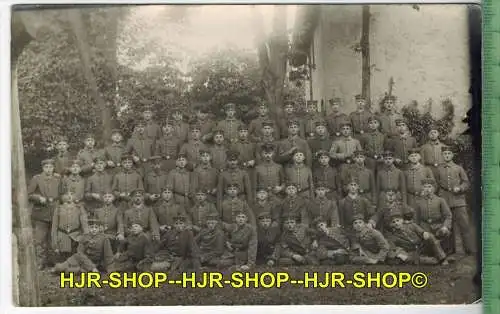 Gruppenfoto, 1917- Verlag: Willy Jäger, Metz, FELD- POSTKARTE- ohne Frankatur, mit  Stempel, 10.10.1917, Erhaltung: I-II