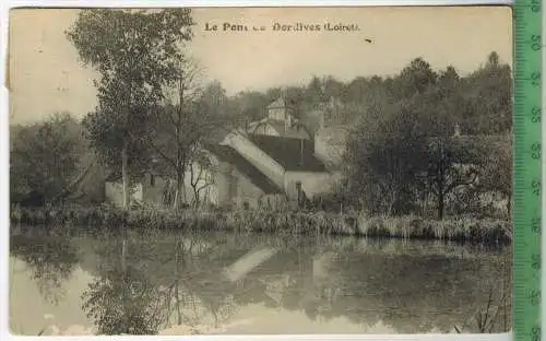 Le Pont de Dordives 1935, Verlag:--, POSTKARTE mit Frankatur mit Stempel 9.6.35, Erhaltung: II-III, Karte mit Besch.