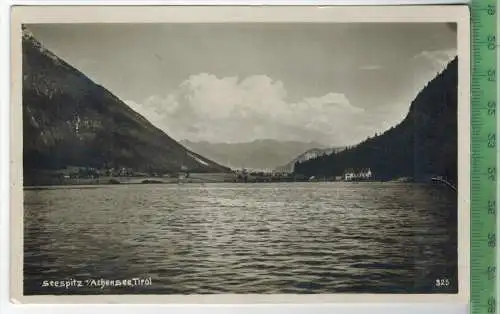 Seespitz/Achensee, Tirol  1932, Verlag: C. Lindpaintner, Innsbruck, POSTKARTE mit Frankatur, mit  Stempel 22.VIII.32