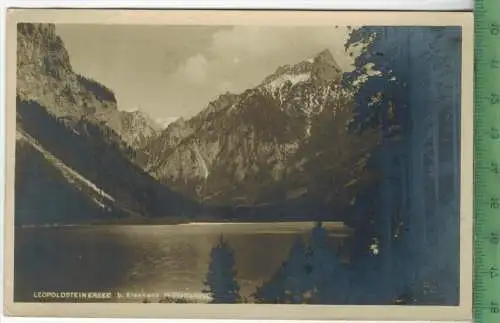 Leopoldsteinersee 1926, Verlag: Brüder Lenz, Graz, POSTKARTE mit Frankatur,  mit  Stempel  8.7. 26, Erhaltung: I-II,