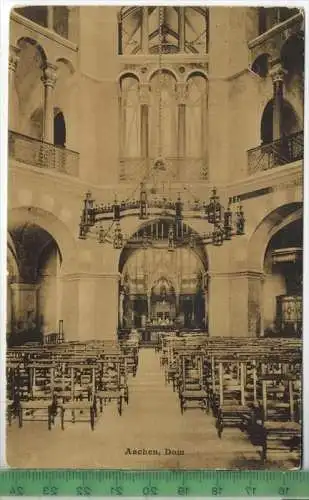 Aachen, Dom 1918, Verlag: Carl H. Odemar, Magdeburg, FELD- POST KARTE ohne Frankatur,  mit  Stempel  12.10.18