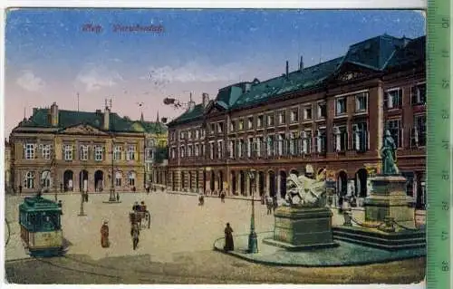 Metz, Paradeplatz 1917, Verlag:....., FELD- POST KARTE ohne Frankatur,  mit  Stempel METZ  5.2.17, Erhaltung: I-II,