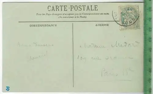 St-Valèry-Sur-Somme, L`Abside de L`Eglise, Verlag: ------, FELDPOST- KARTE mit Frankatur  mit  Stempel SOMME