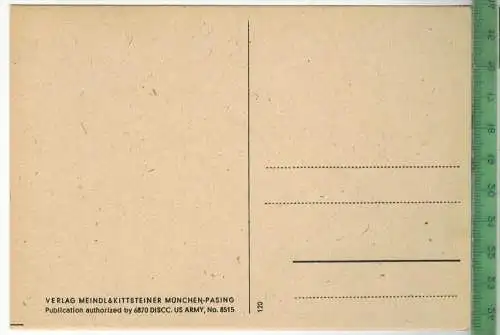 Künstlerkarte, KindVerlag: Meindl &amp; Kittsteiner, München-Pasing PostkartePublication authoriz by 6870 DICC. US ARMY,