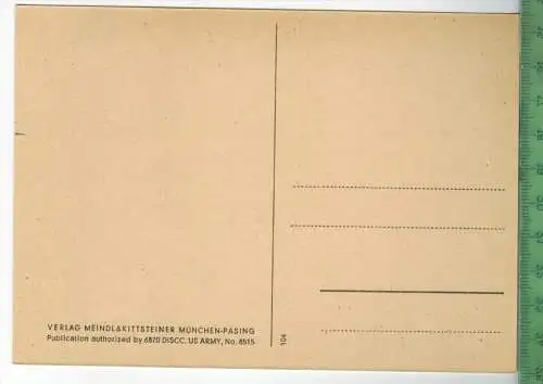 Künstlerkarte, Kind, Verlag: Meindl & Kittsteiner, München-Pasing Postkarte, Publication authoriz by 6870 DICC. US ARMY,