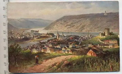 BINGEN, das lustige Städtchen am ganzen Rhein, Verlag:------,  Postkarte, Erhaltung: I –II,