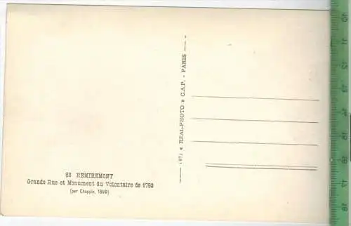 Remiremont, Verlag: C.A.P.-Paris,  Postkarte, Erhaltung: I-II, unbenutzt, Karte wird in Klarsichthülle verschickt.