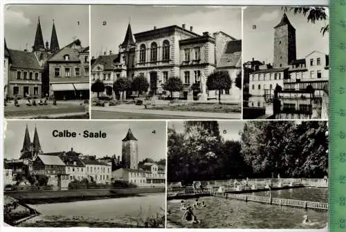 Calbe - Saale,  1990, Verlag: Bild und Heimat, POSTKARTE mit Frankatur,  mit Stempel,  CALBE, Erhaltung: I-II,