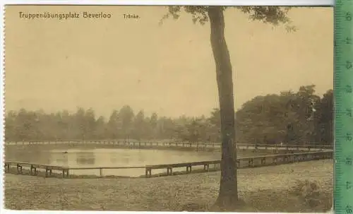 Truppenübungsplatz Beverloo, Tränke 1917, Verlag: Ern. Thill, FELD- POSTKARTE ohne Frankatur,  mit Stempel, 5.8.17