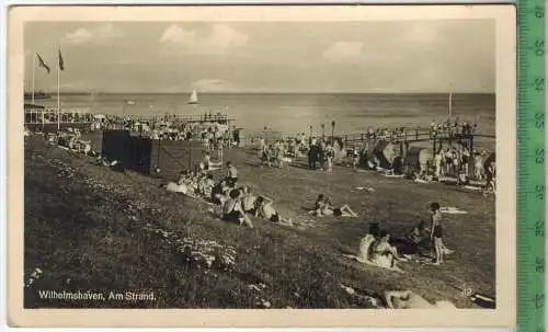 Wilhelmshaven, Am Strand, Verlag: Trinks & Co., Leipzig ,Postkarte, Erhaltung: I-II, unbenutzt