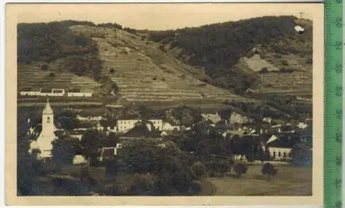 Zöbing am Kamp 1929, Verlag: ----, Postkarte mit Frankatur, mit Stempel, 17.VIII. 29, MIT BEFÖRDERUNGSSPUREN, Erhaltung: