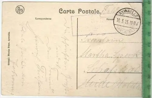 Martinrive, Pont du Chemin de fer. 1915, Verlag: Nicolas Frère, Aywaille , FELD- Postkarte ohne Frankatur ,mit Stempel,