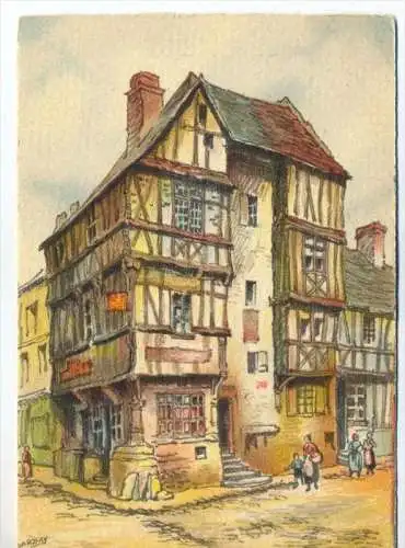 BAYEUX – Maisons du XIV, Verlag: ------, Postkarte  Erhaltung: I –II Karte wird in Klarsichthülle verschickt.(M)