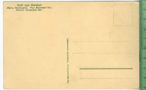 Bieleboh, mit Beiersdorf 1920/1930 Verlag: ---------, Postkarte Erhaltung: I-II, unbenutzt  Karte wird in Klarsichthülle