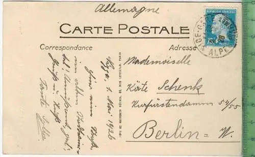 Vieux Nice Une Rue,  Verlag: Neurdein Rèunis, Paris, Postkarte ohne Frankatur, mit Stempel, NICE    1.5.26