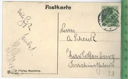 Magdeburg, Dom Verlag: H. Freytag, Magdeburg,  Postkarte mit Frankatur, mit Stempel, MAGDEBURG   18.3.08