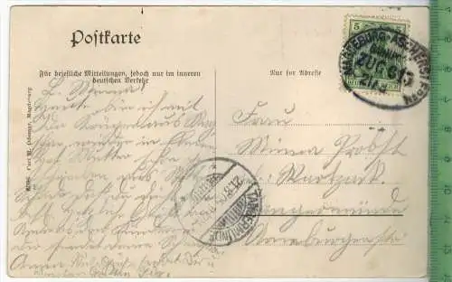 Bad Elmen, Springbrunnen am Gradirwerk, Verlag: Carl H. Odemar, Magdeburg, Postkarte mit Frankatur,