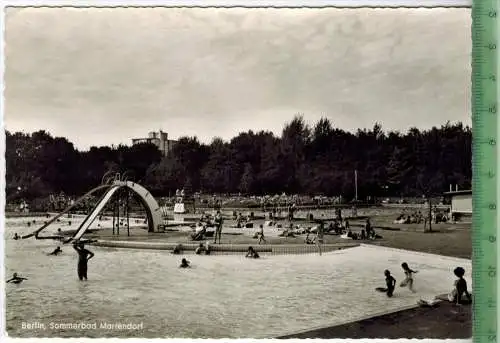 Berlin-Mariendorf, Sommerbad  um 1970/1980,  Verlag: Ursula Horning,  POSTKARTE,  mit Frankatur, mit Stempel,