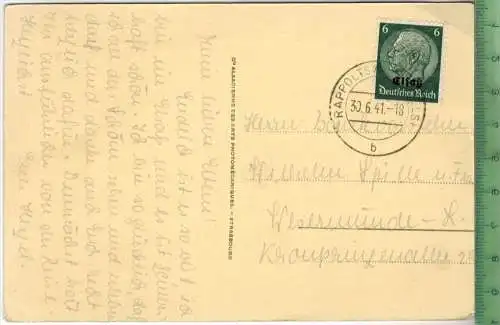 N.D. de Dusenbach  um 1940/1950 Verlag:,  POSTKARTE,  mit Frankatur, mit Stempel, 30.6.41  Erhaltung: I-II,  Karte wird