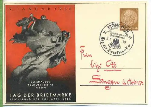 Tag der Briefmarke, 9. Januar 1938 Zustand: I-II