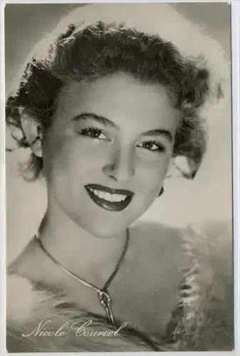Nicole Courcel,  Verlag: VEB Progress Film-Vertrieb Berlin W8,  Postkarte ohne Einteilung, Erhaltung: I-II