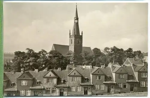Lutherstadt Eisleben, Ferdinand-Neißer-Straße um 1950/1960 Verlag: VEB Bild und Heimat Reichenbach , Postkarte, unbenutz