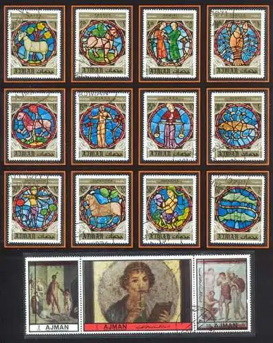 AJMAN, 12 Sternzeichen, gest. Zustand: I-II