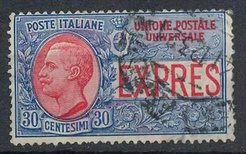 Italien,1908, MiNr.93 Gest. Zustand: I-II
