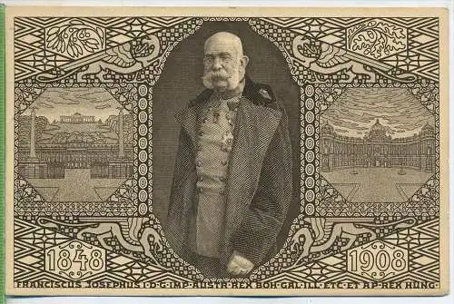 Jubiläums-Korrospondens-Karte um 1900/1910, Verlag:----, Postkarte, mit Frankatur, mit Stempel , BREGENZ 12:12:08