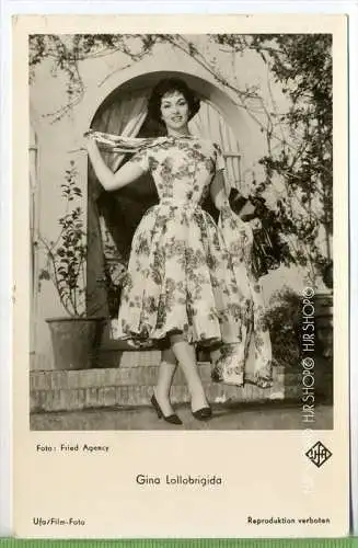 Gina Lollobrigida FK 4394 um 1950/1960 Verlag: UFA, Berlin  Postkarte,  unbenutzte Karte ,  Erhaltung: I-II