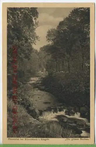 Blauental bei Eibenstock i. Erzgeb.  Die grosse Bockau um 1910/1920, Verlag: Wilhelm Vogel, Schwarzenberg