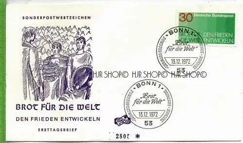 1972, Minr 751, FDC, Zustand: sehr gut