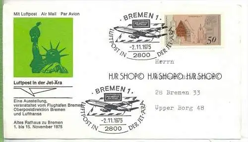 FDC, 2.11.1975, MiNr. 861 mit Sonderstempel Zustand: sehr gut