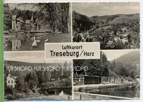 Luftkurort Treseburg/Harz , Verlag: Willi Koch, Halberstadt/Harz. POSTKARTE ,  mit Frankatur, mit Stempel, Treseburg