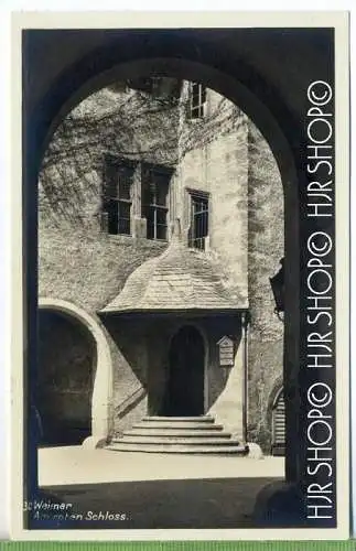 Weimar, Am roten Schloss , Verlag: A. Spieler, Weimar  POSTKARTE ,  unbenutzte Karte ,  Erhaltung: I-II