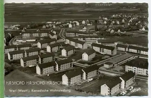 Werl, Kanadische Wohnsiedlung um 1950/1960, Verlag: Cramers Kunstanstalt KG, Dortmund  , Postkarte, unbenutzt