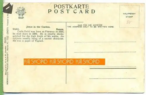 Jesus in the Garden, Dolci-Genoa,  Verlag:  Stengel & Co., GmbH, Dresden, Postkarte, unbenutzte Karte