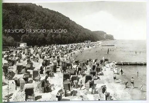 Sellin, Strand mit Landspitze nach Norden , um 1950/1960  Verlag: Heimatblatt der Mecklenburger, Postkarte, unbenutzte K