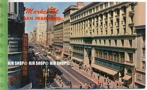 „San Francisco, Market Str.“,   Ansichtskarte  ungebrauchte Karte