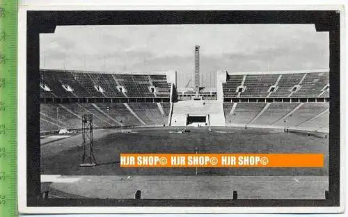 „Berlin, Reichssportfeld, Olympia-Stadion, Amtliche Olympia-Postkarte“, um 1930/1940,  Ansichtskarte