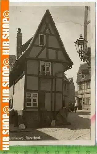 „Quedlinburg, Finkenherd“, um 1940/1950  Ansichtskarte  ungebrauchte Karte