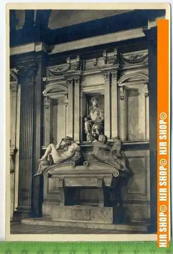„Michelangelo, Grabmal des Giuliano Medici“, um 1950/1960  Ansichtskarte  ungebrauchte Karte