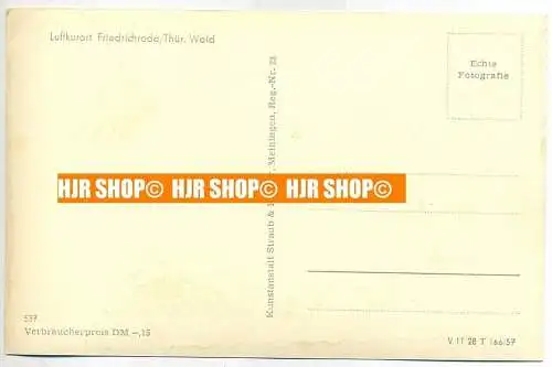 „Friedrichroda /Thür.“  um 1950/1960   ungebrauchte Karte