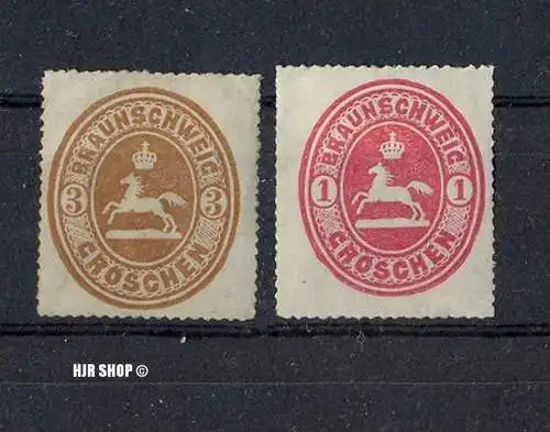 1865, 1. Okt. Freimarken: Wappen des Herzogt. Braunschweig, Mi,Nr. 18, 20*