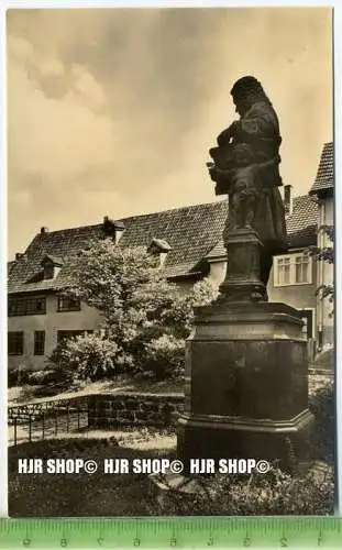 „Bach-Denkmal mit Bach-Haus“ um 1950/1960 Ansichtskarte, ungebrauchte Karte