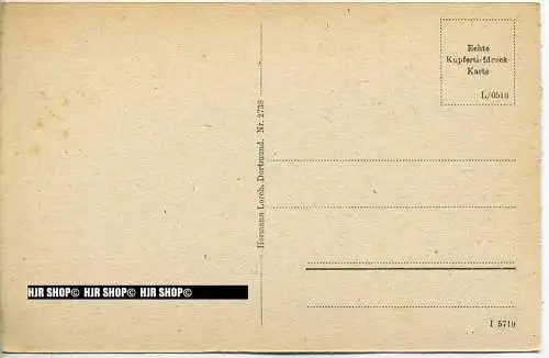 „ Bad Lippspringe, Detmolder Straße“ um 1940/1950, Ansichtskarte, ungebrauchte Karte